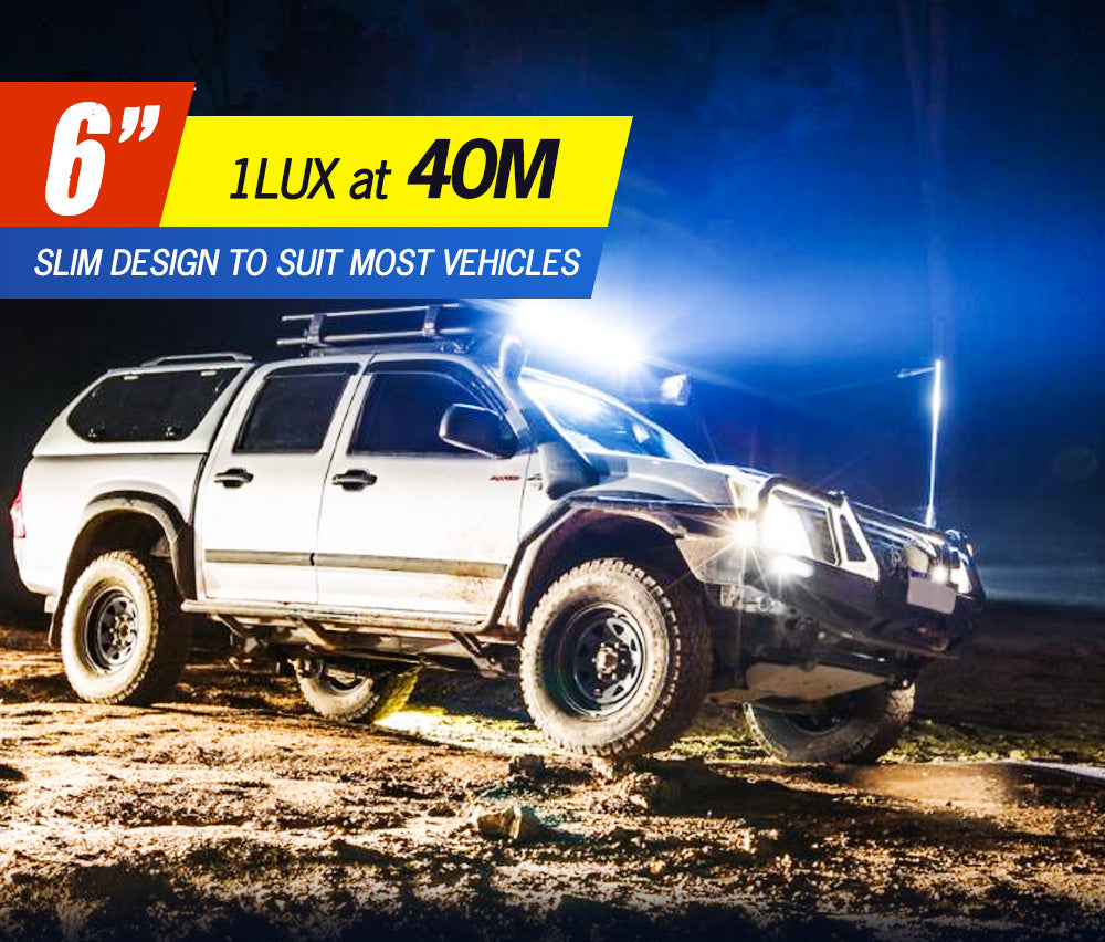 6inch Led Light Bar 1 Lux @ 40M IP68 3501 - 4000 lm