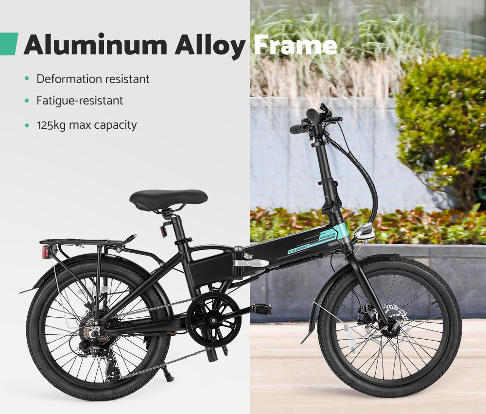 Carpat 20 inch Folding Electric Bike Bicycle Black