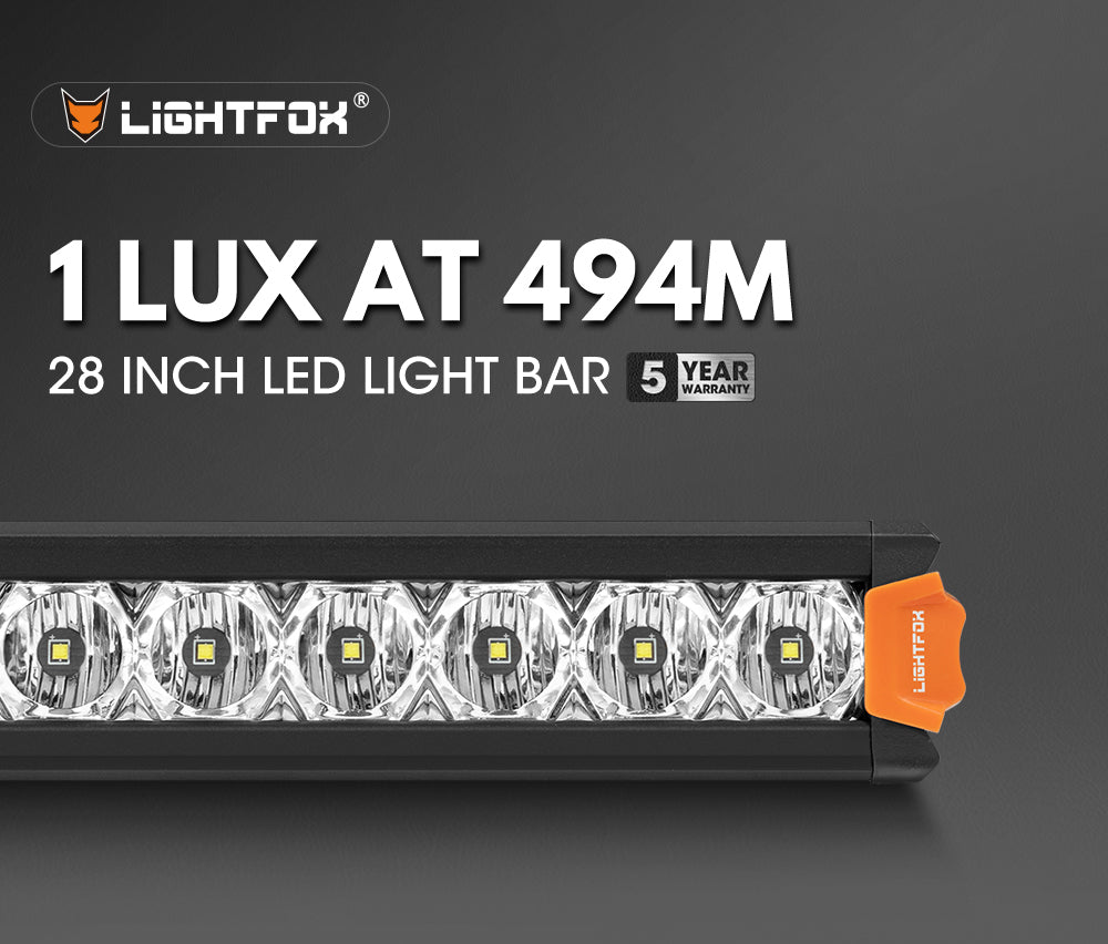 Lightfox Vega Series 28inch LED Light Bar 1 Lux @ 494M IP68 17,612Lumens