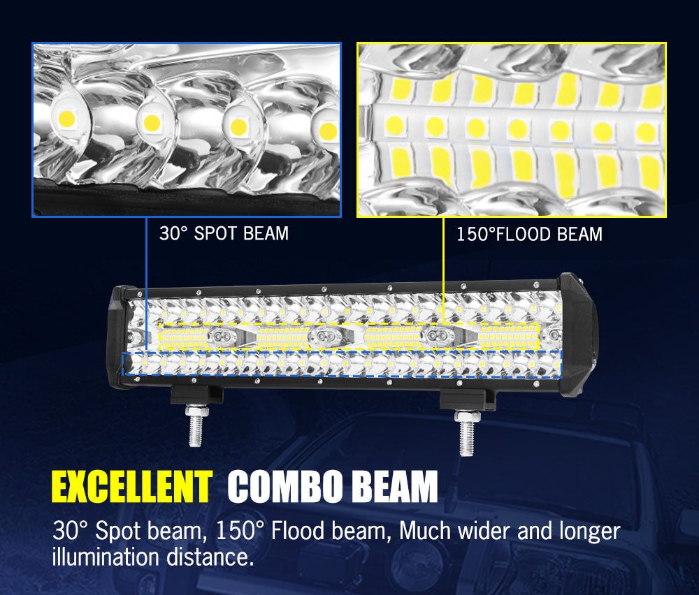 Lightfox 12inch Led Light Bar 1 Lux @ 300M IP68 6,890 Lumens