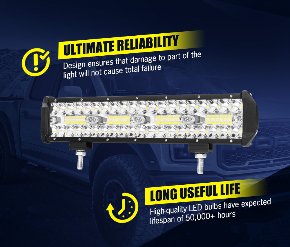 Lightfox 12inch Led Light Bar 1 Lux @ 300M IP68 6,890 Lumens