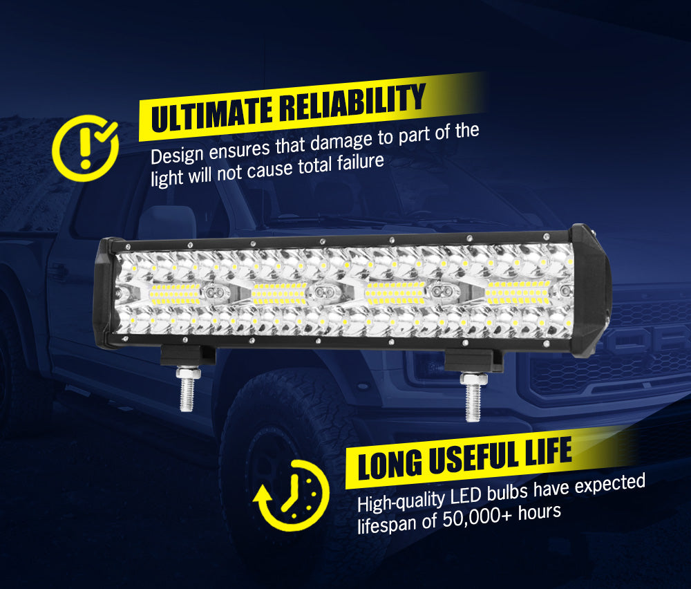 Lightfox 12inch Led Light Bar 1 Lux @ 300M IP68 6,890 Lumens