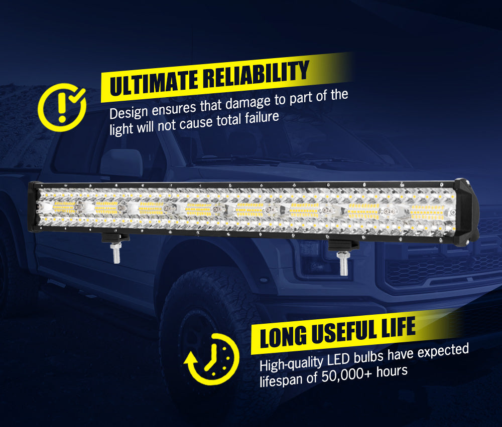 Lightfox 23inch Led Light Bar 1 Lux @ 520M IP68 10,080 Lumens