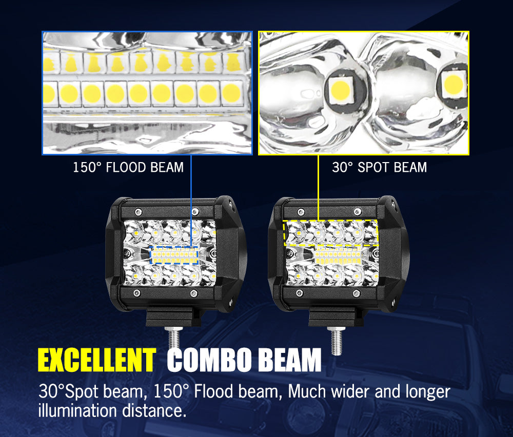 LED Lightbar Aux light 30° FLOOD 