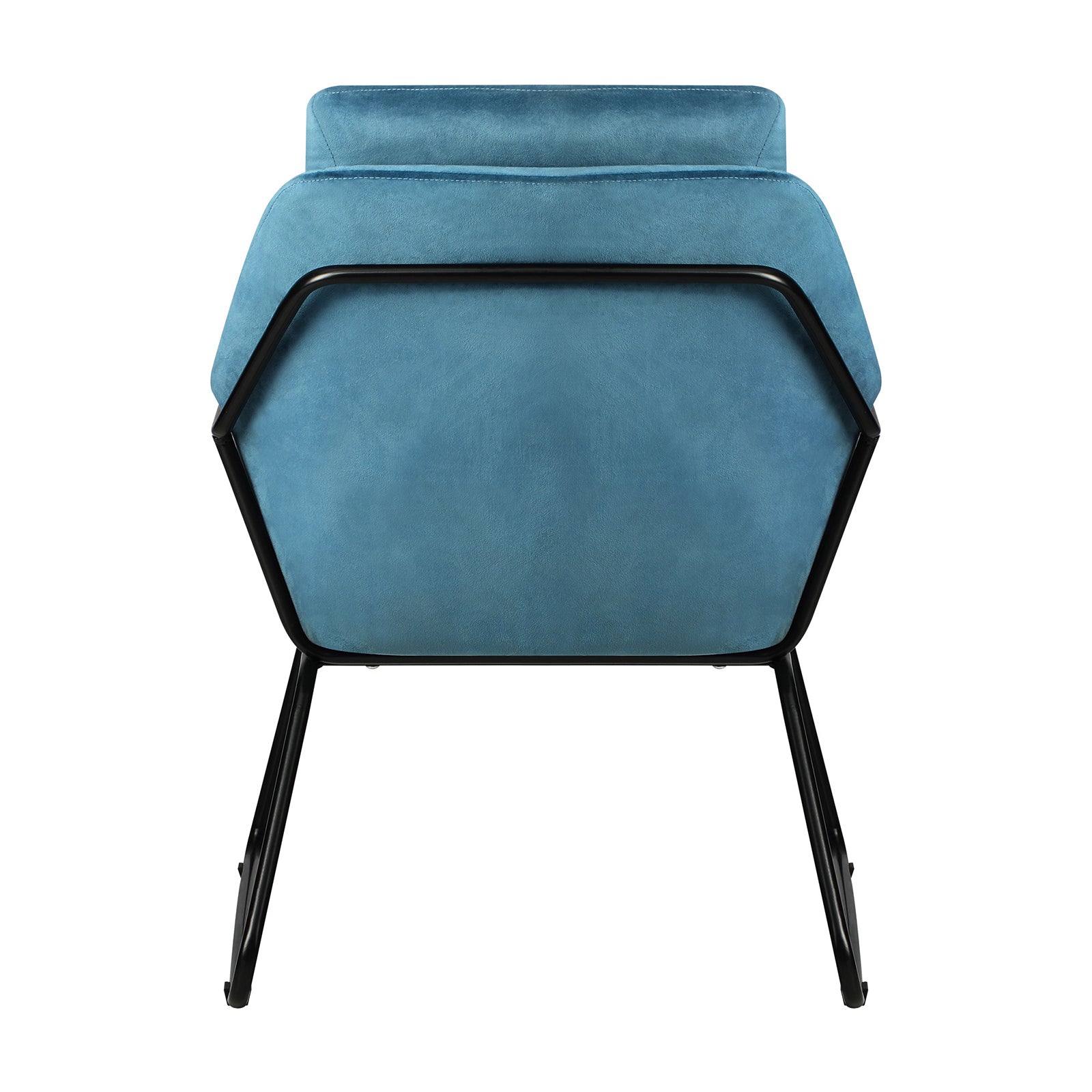 Oikiture Armchair Velvet Accent Chairs Tub Chair Sofa Lounge Upholstered Blue