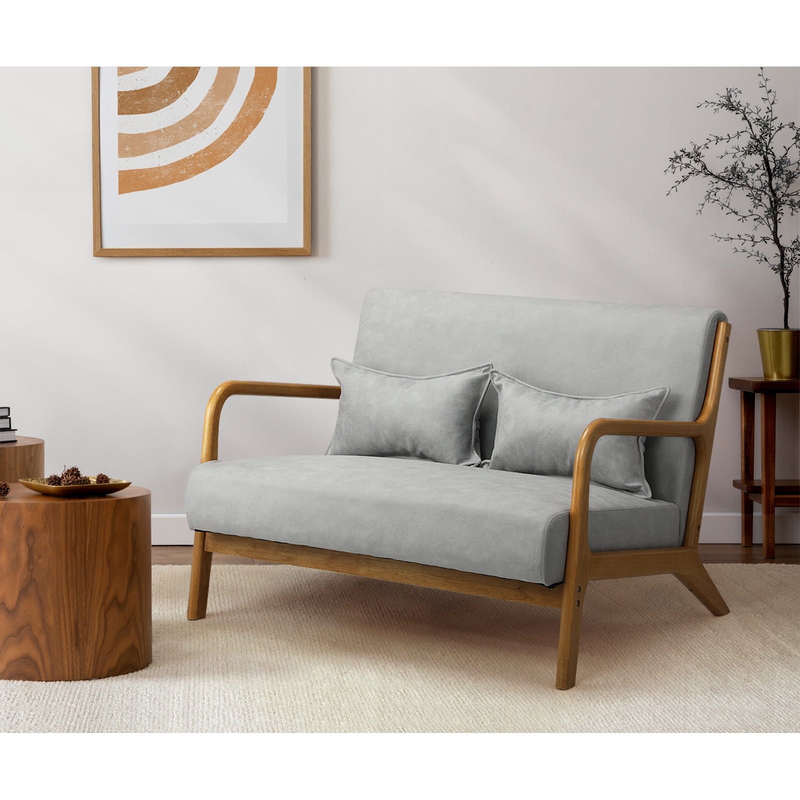 Two seater deals sofa and armchair