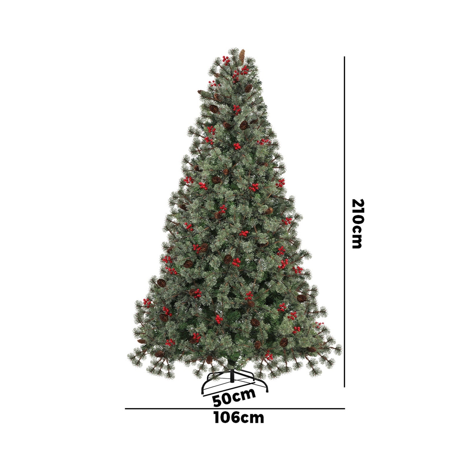 Mazam Christmas Tree 2.1m 7FT LED Light Xmas Trees Decoration Green