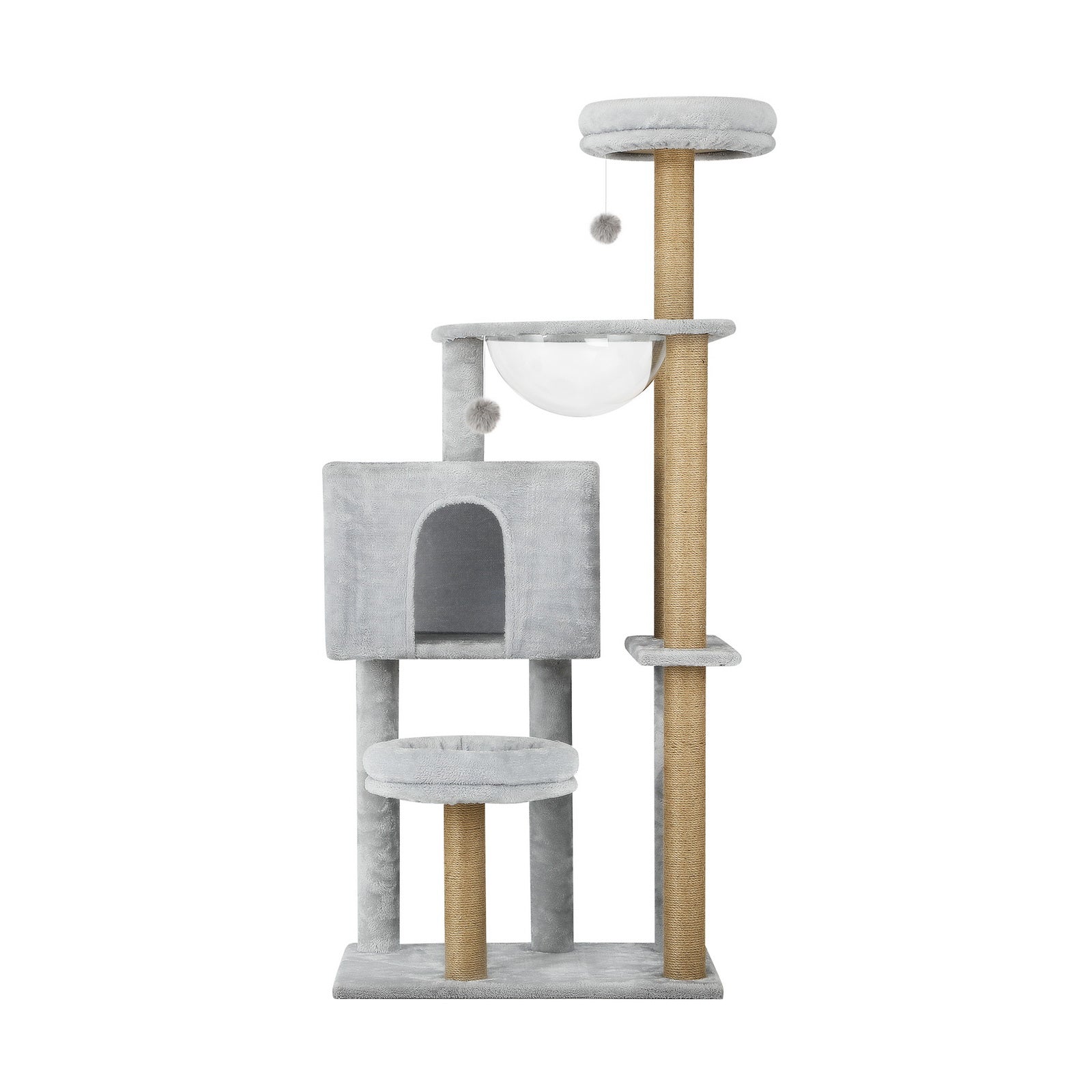 Alopet Cat Tree Tower Scratching Post Scratcher Cats Condo House Bed Wood 140cm