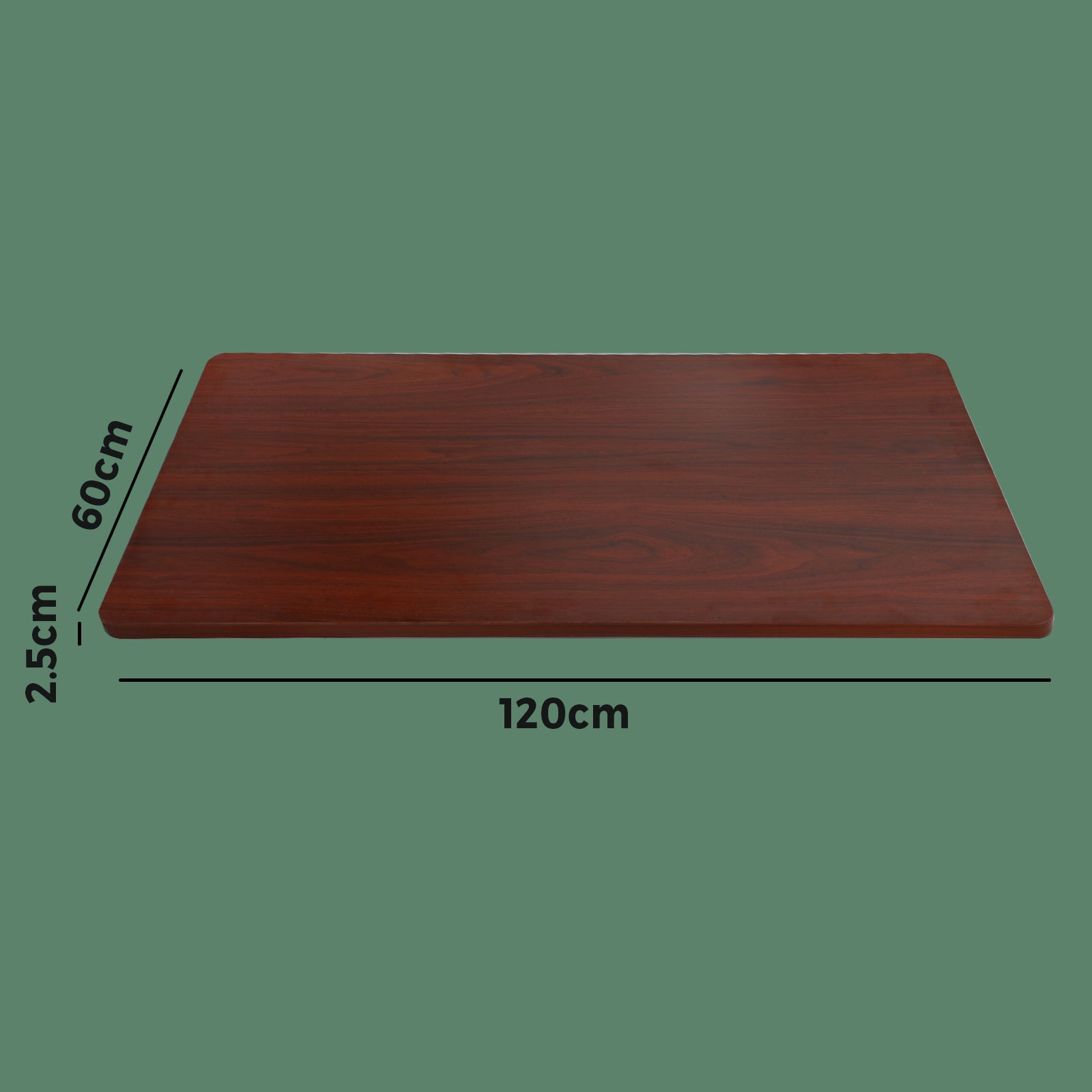 Oikiture Standing Desk Table Top Only For Office Computer Desk Walnut 120cm