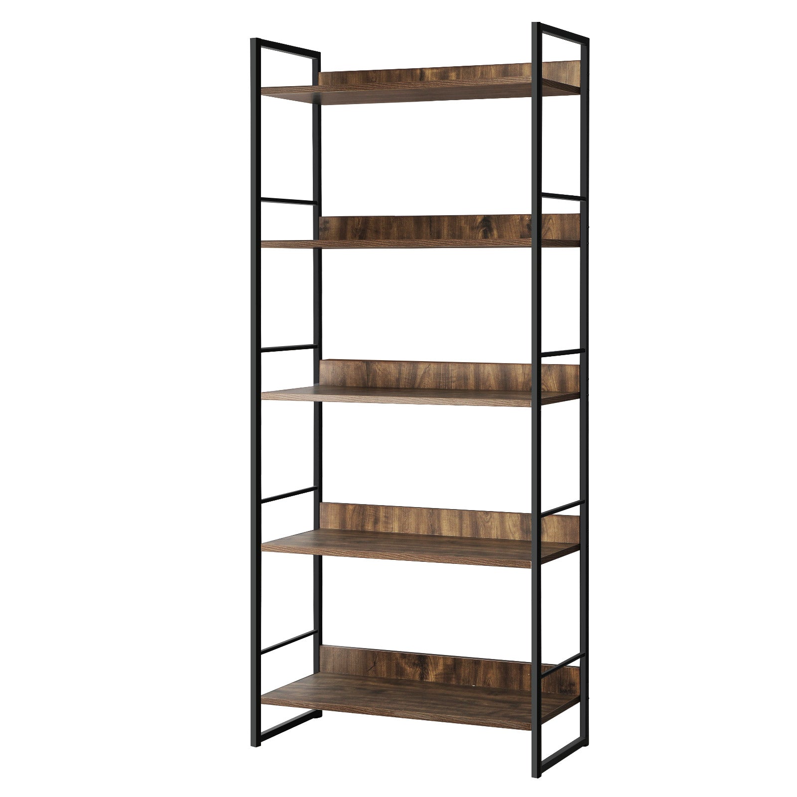 Oikiture Display Shelves Bookshelf Bookcase Shelf Storage Industrial Furniture