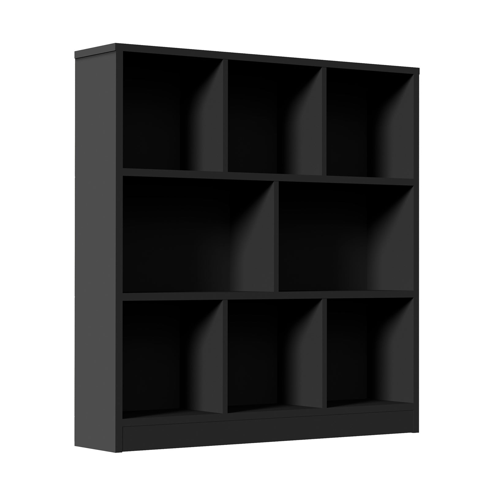 Oikiture Bookshelf Bookcase Display Shelves Unit Storage Organizer Stand Black