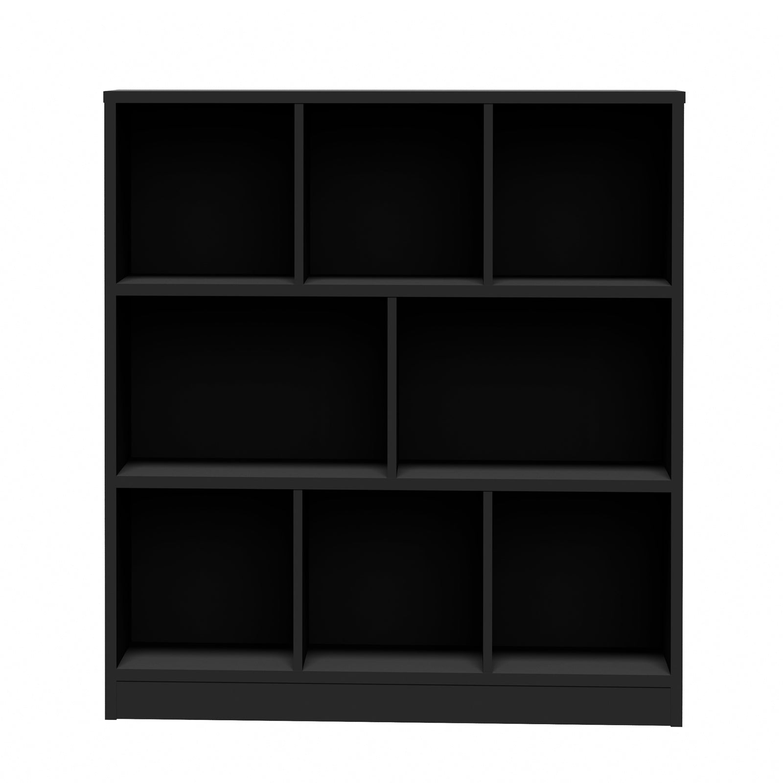 Oikiture Bookshelf Bookcase Display Shelves Unit Storage Organizer Stand Black