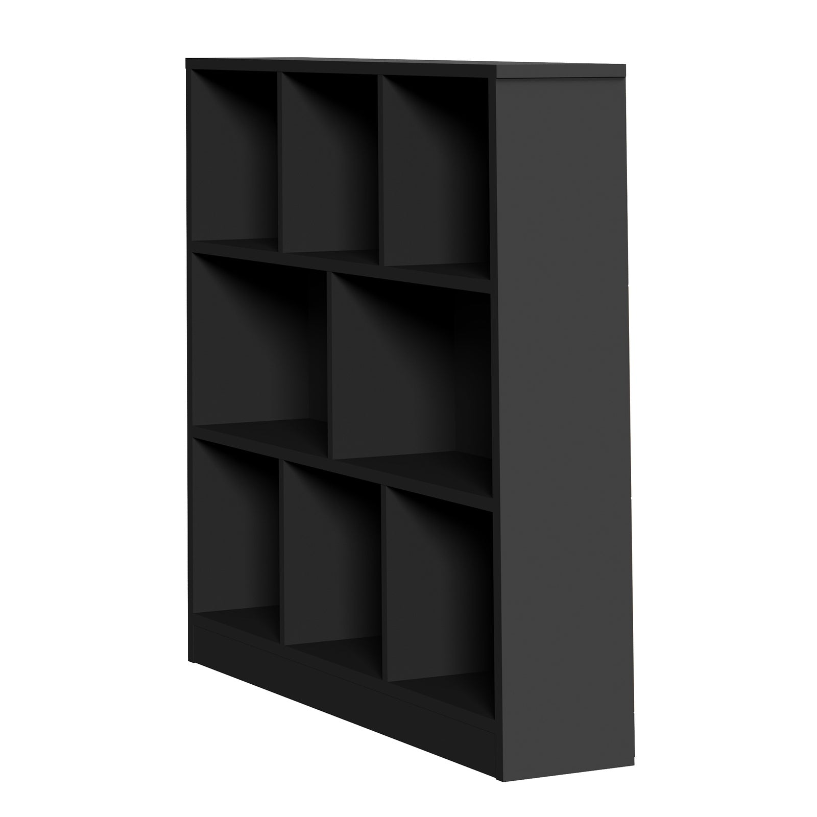 Oikiture Bookshelf Bookcase Display Shelves Unit Storage Organizer Stand Black