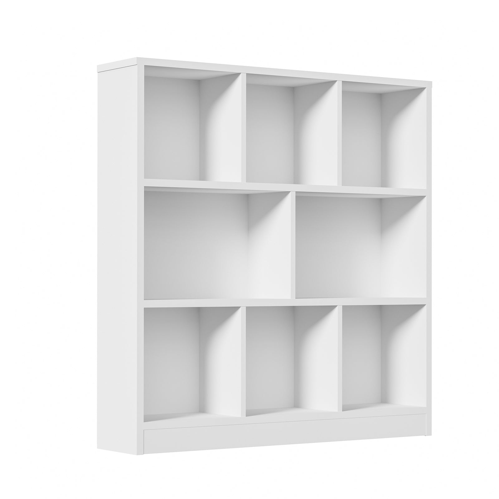 Oikiture Bookshelf Bookcase Display Shelves Unit Storage Organizer Stand White