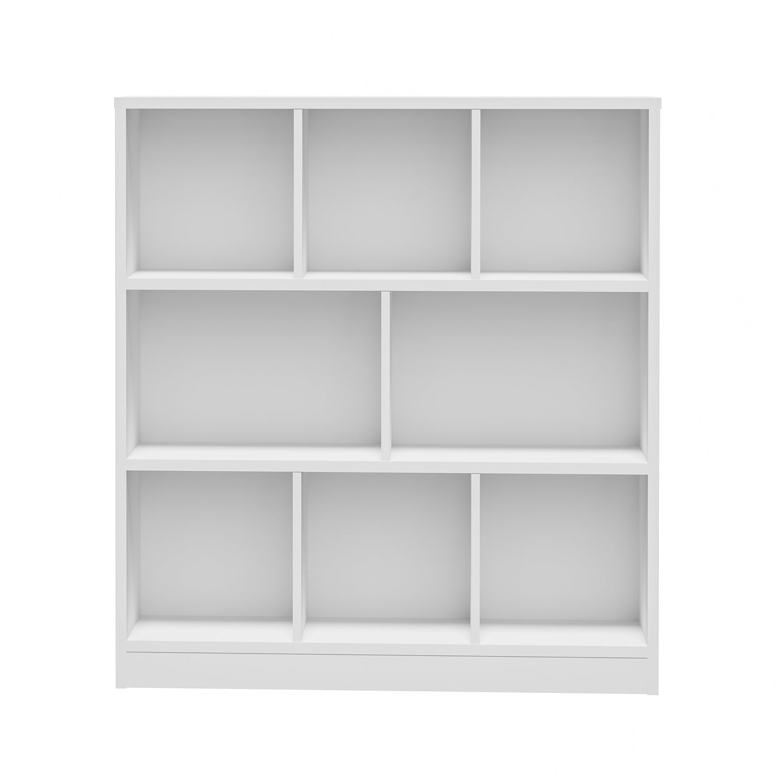 Oikiture Bookshelf Bookcase Display Shelves Unit Storage Organizer Stand White