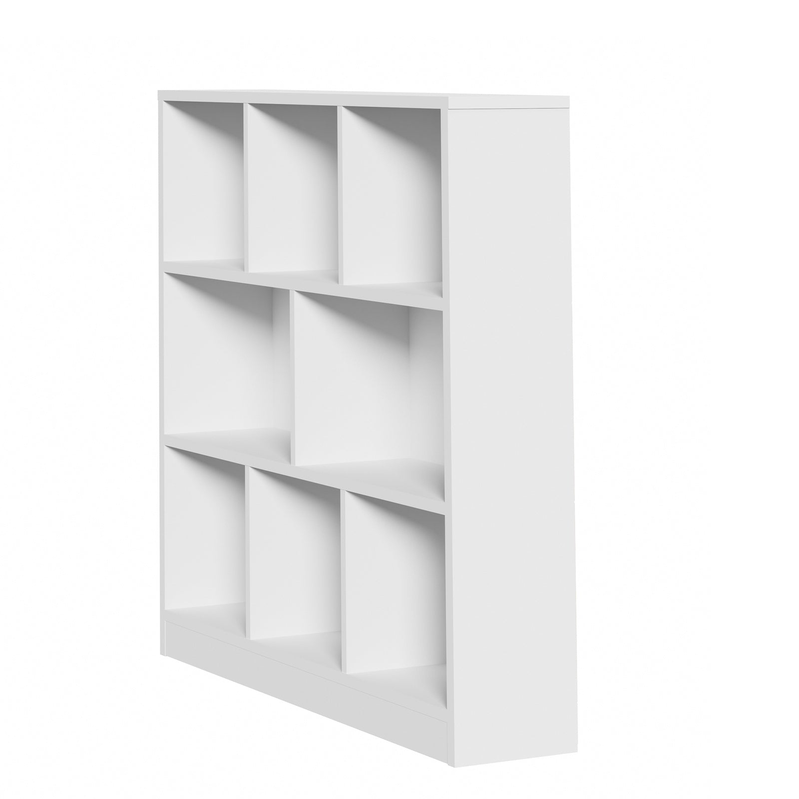 Oikiture Bookshelf Bookcase Display Shelves Unit Storage Organizer Stand White