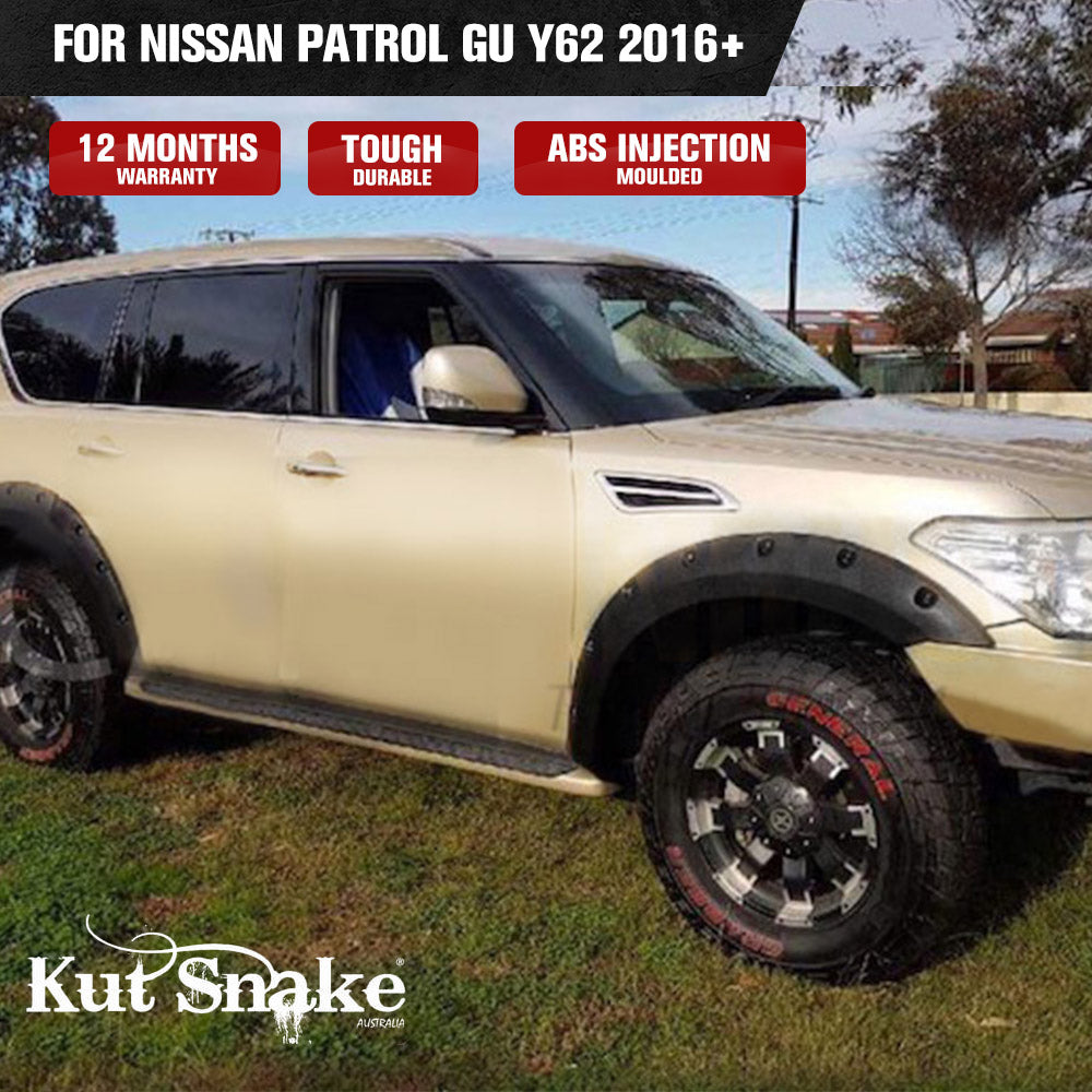 Kut Snake Flares for Nissan Patrol GU Y62 2016+ ABS