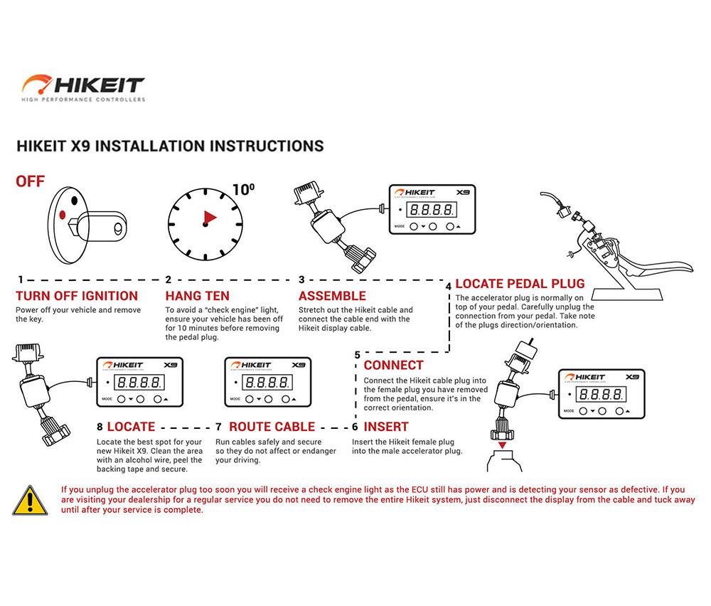 HIKEIT-X9 Ford Ranger PX PX1 Mk1 2011 - 2019 Throttle Controller