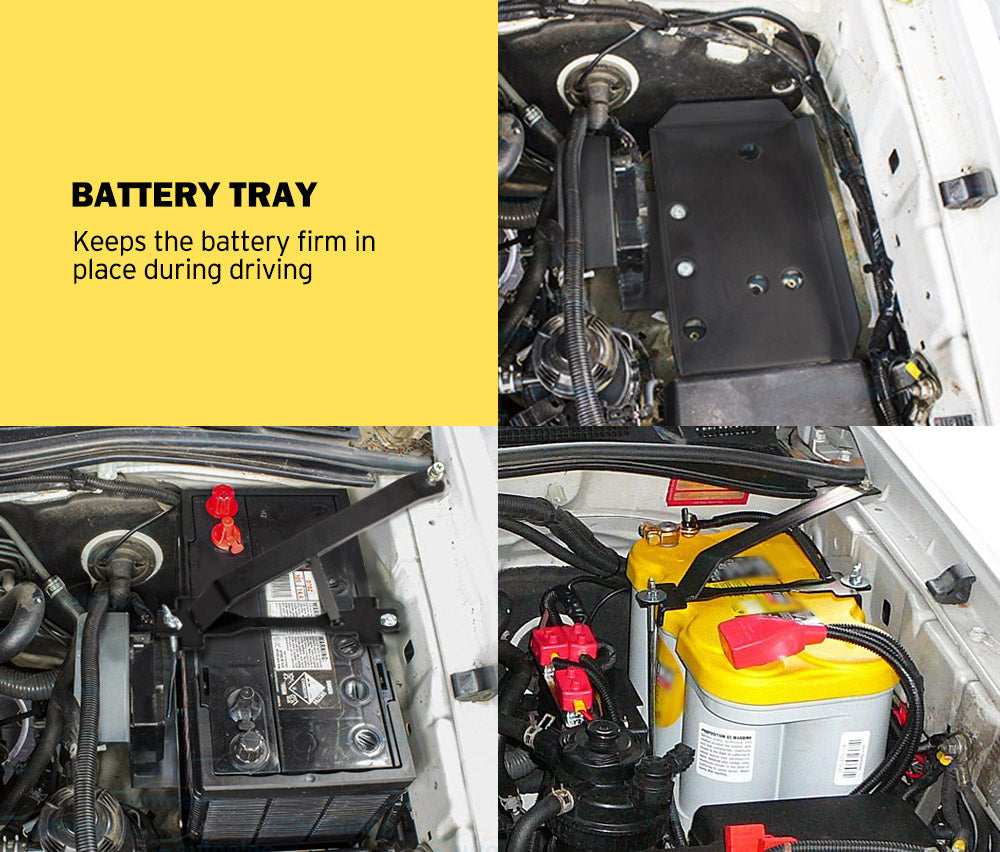 Dual Battery Tray Suit TOYOTA HILUX 2005 -2015 DIESEL KUN25 KUN26