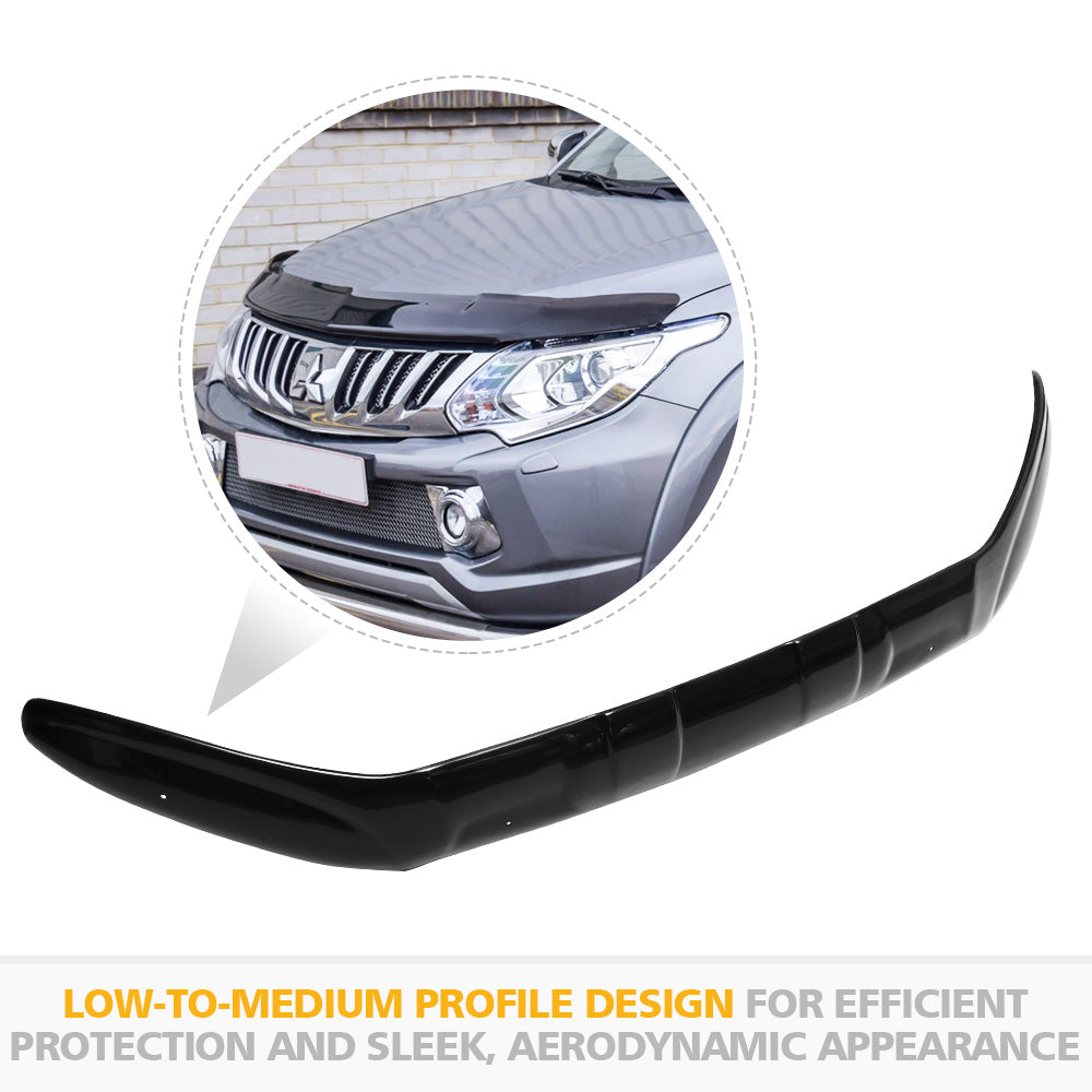 Bonnet Protector & Weather Shield Visor suit Mitsubishi Triton MQ 2015-2019