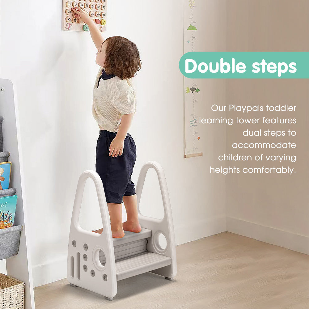 Playpals 2 Steps Toddler Step Ladder for Bathroom Sink Toilet Training Kitchen