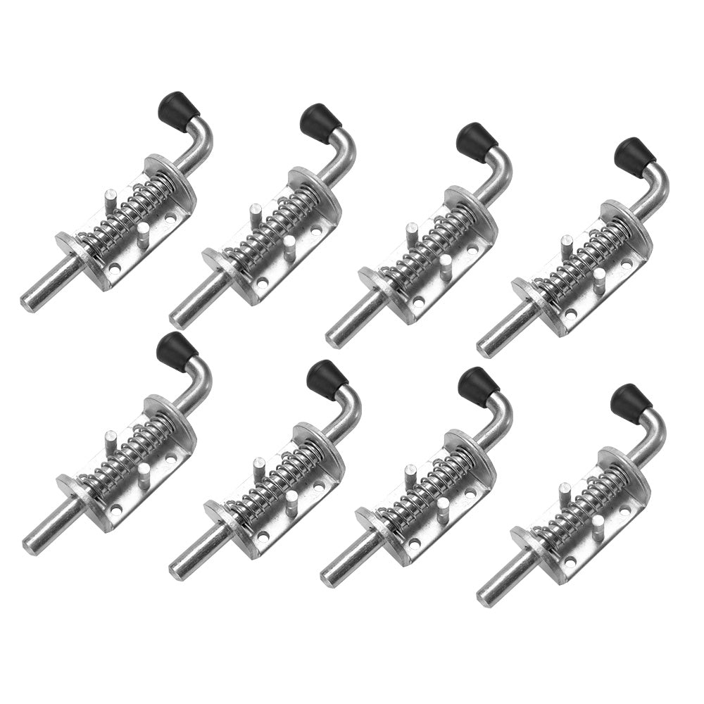 8X Spring Bolt Latch Catch Zinc Plate Truck Trailer Ute Float Railing Tail Gate