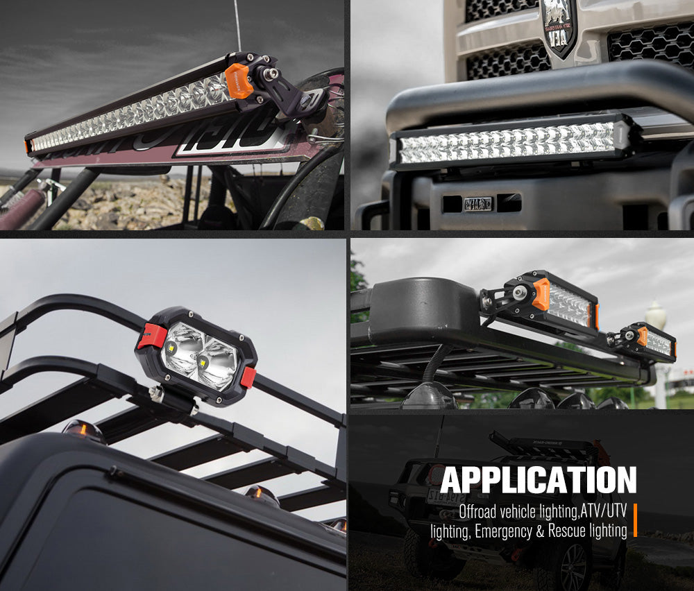 Lightfox 4inch LED Light Bar 1 Lux @ 393m IP68 4,600 Lumens