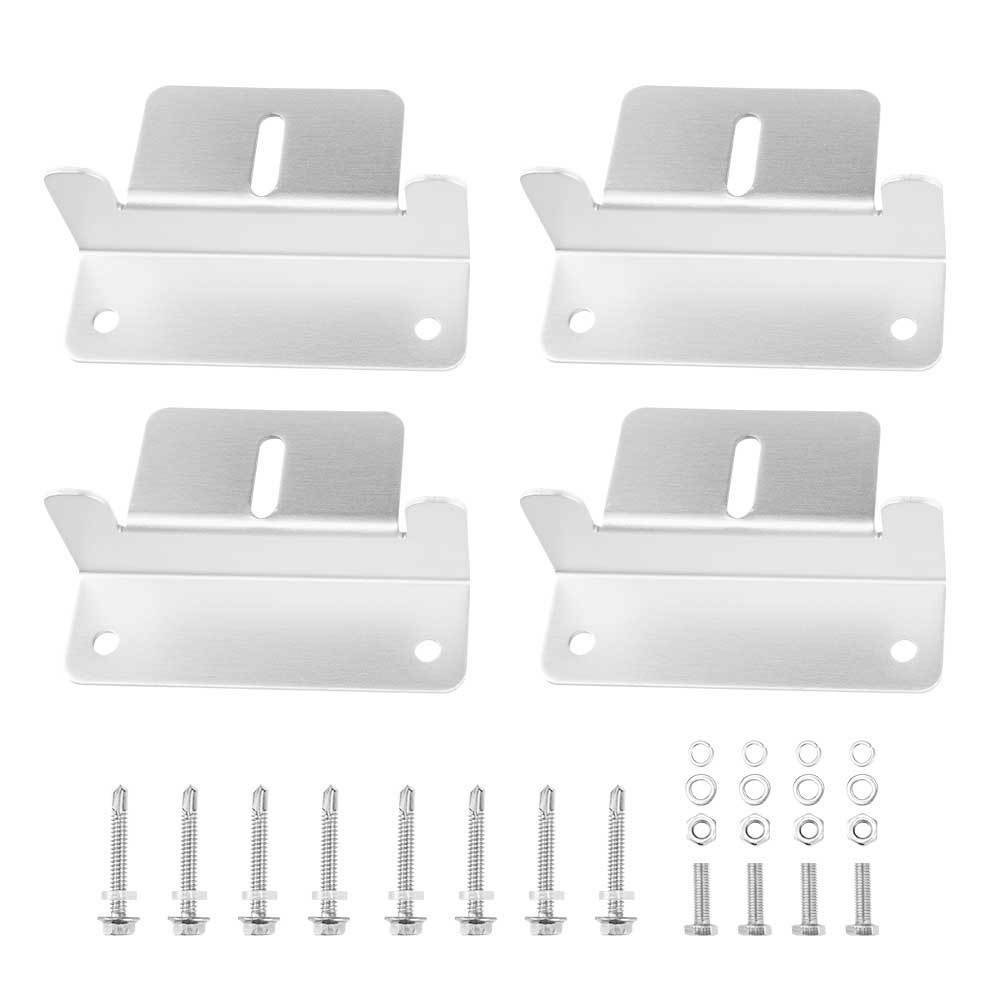 8x Solar Panel Mounting Z Bracket Aluminium for Caravan Roof  Wall Mount