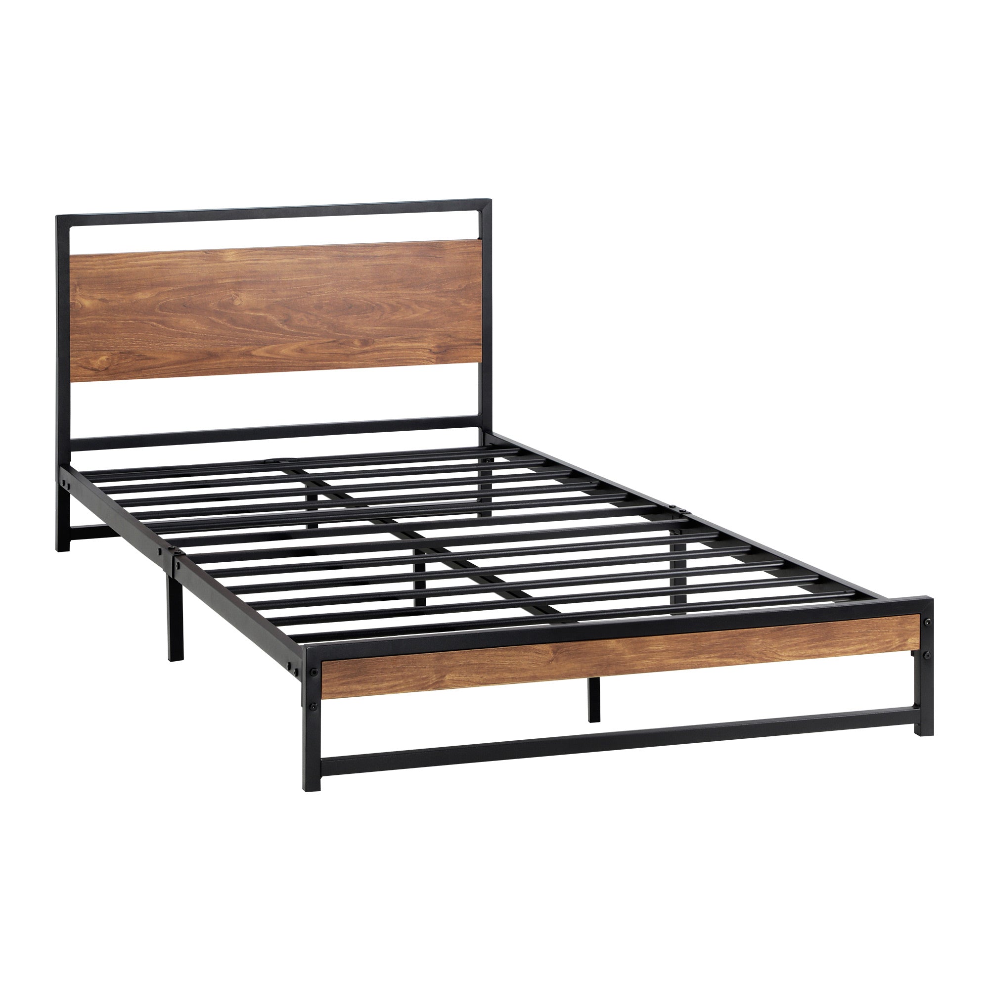 Oikiture Metal Bed Frame King Single Size Beds Base Platform Wood