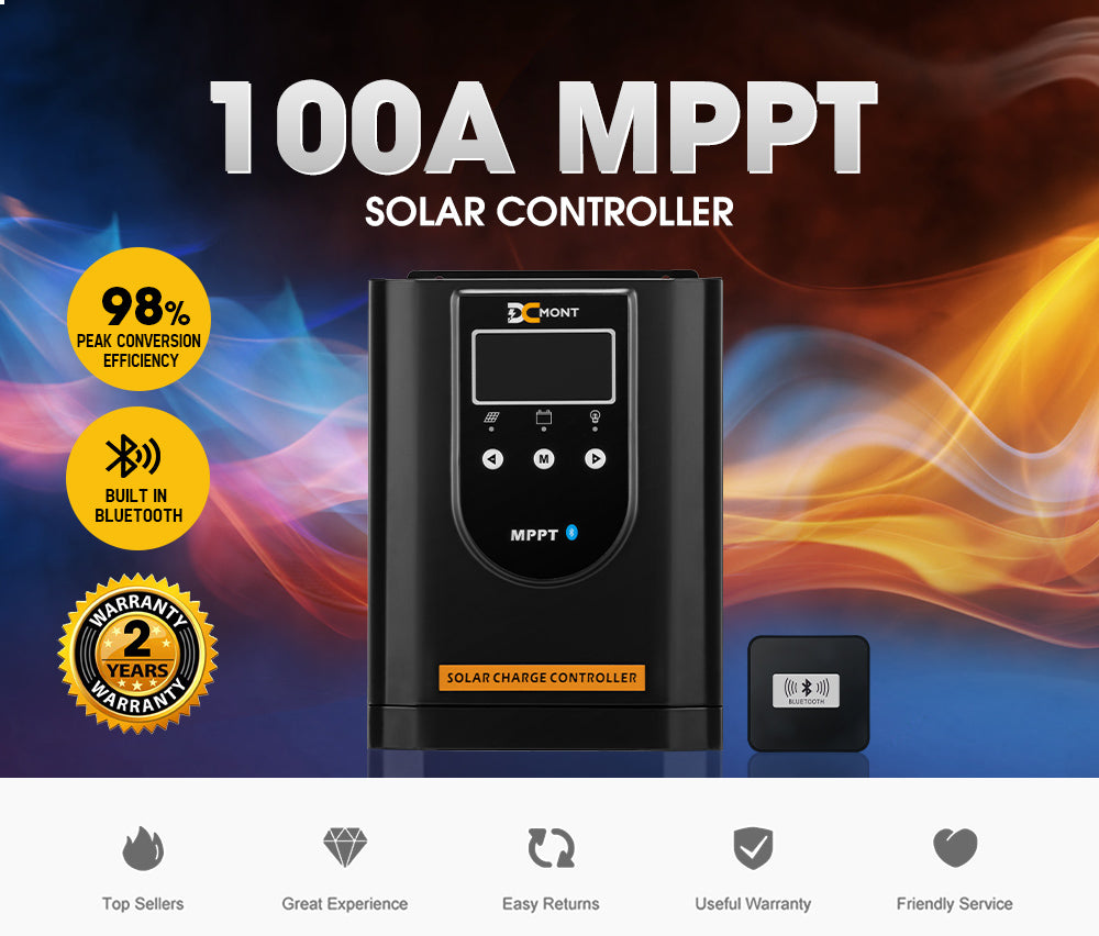 100A 12V/24V/48V MPPT Solar Charge Controller