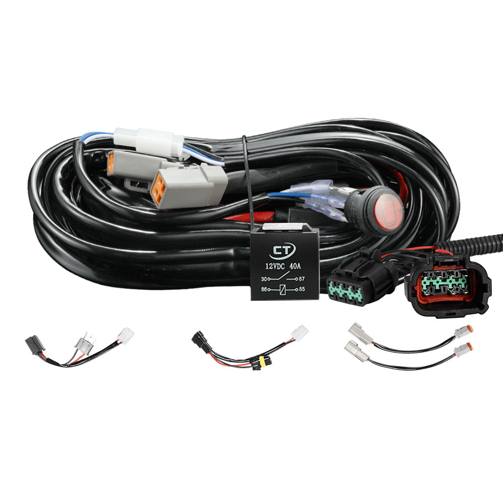 Lightfox Wiring Harness Kit for Nissan Navara NP300 Plug and Play