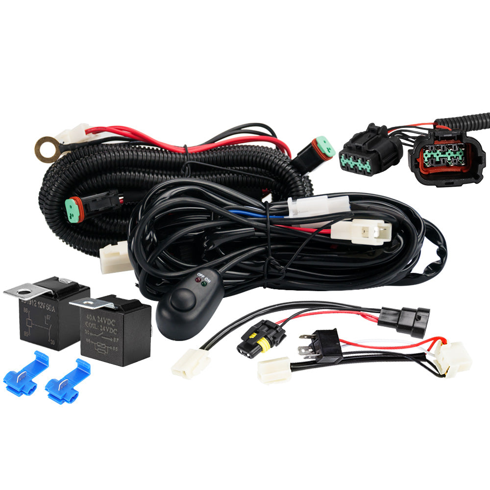 Lightfox Wiring Harness Kit fit Nissan Navara NP300 Plug and Play