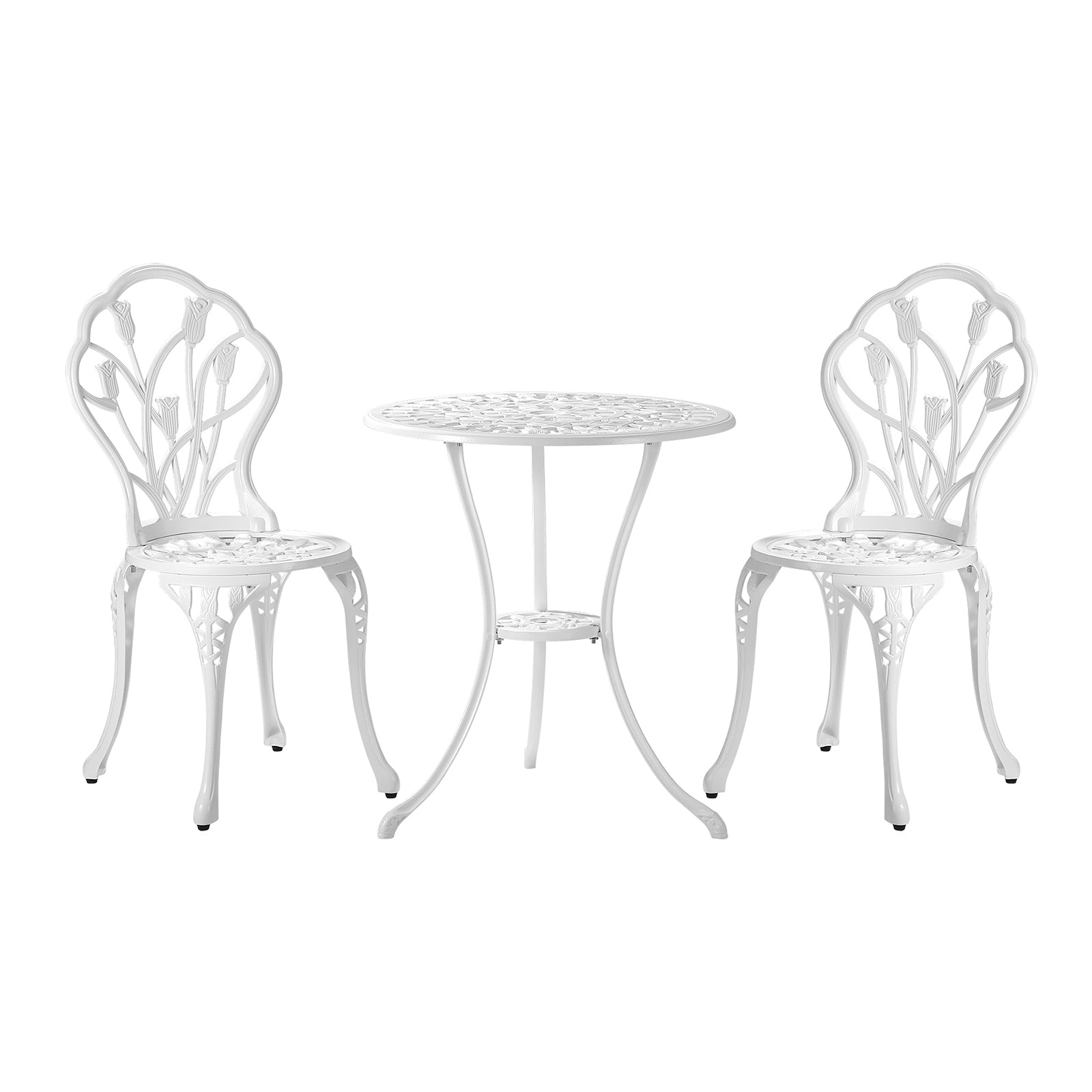 Livsip 3 Piece Outdoor Furniture Setting Chairs Table Bistro Patio Dining Set