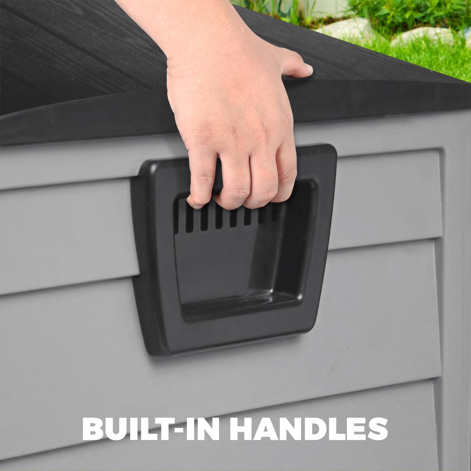 Outdoor Storage Box Container Indoor Garden Toy Tool Sheds Chest 290L