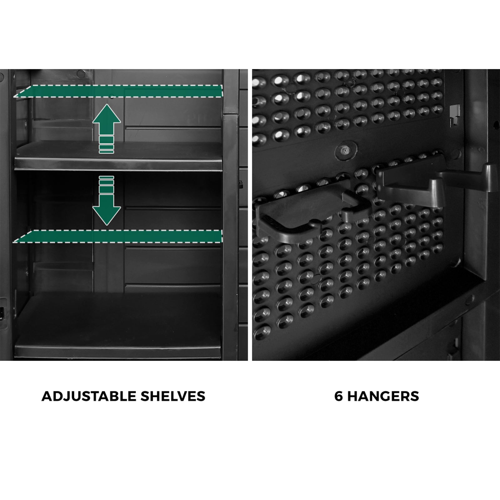 Livsip Outdoor Storage Cabinet Box Cupboard Garage Garden Adjustable Lockable