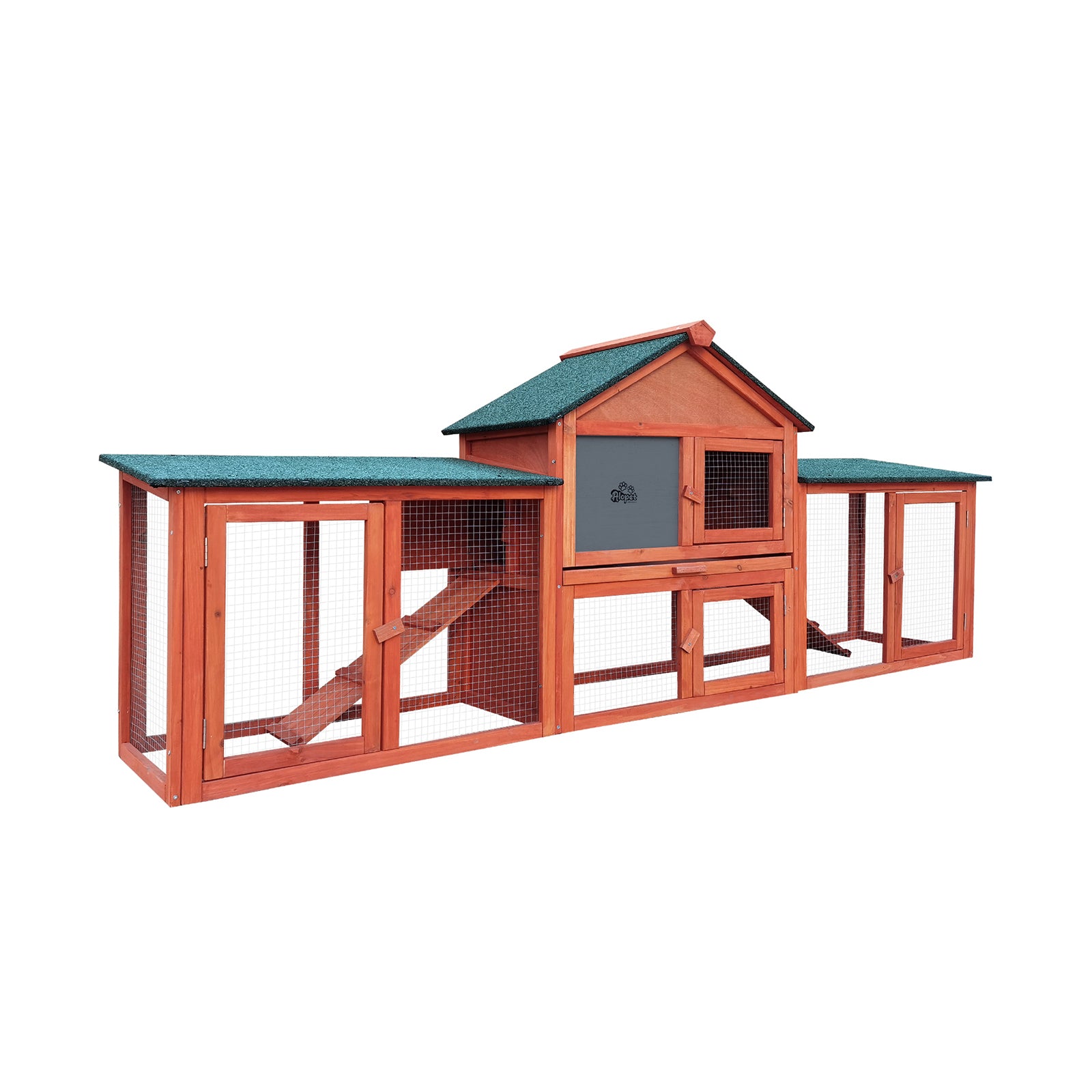 Alopet Rabbit Hutch Chicken Coop Bunny House Run Cage Wooden Outdoor Pet Hutch