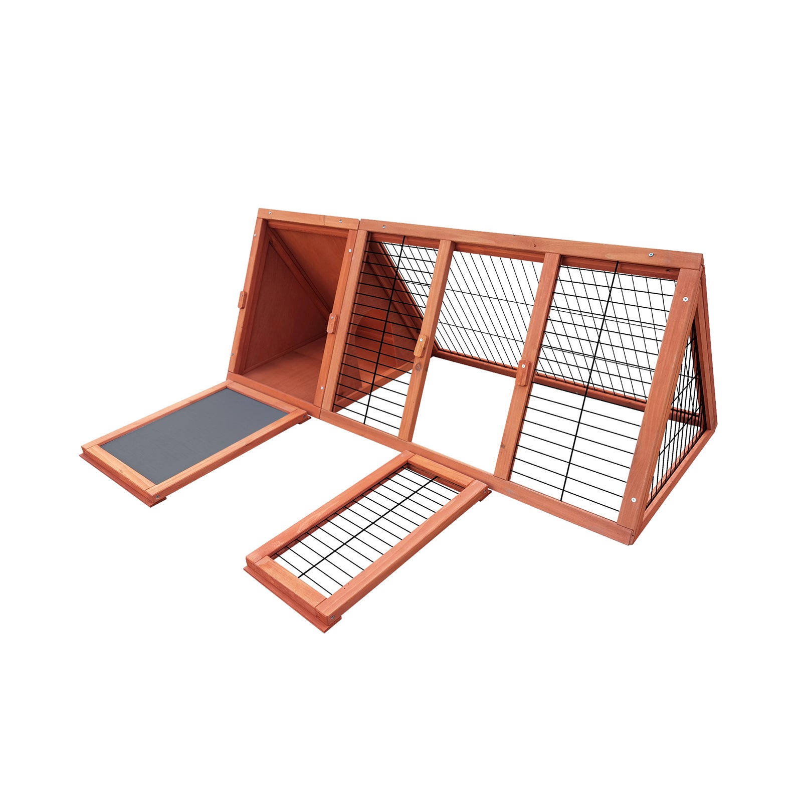 Alopet Rabbit Hutch Bunny House Run Cage Chicken Coop Wooden Outdoor Pet Hutch