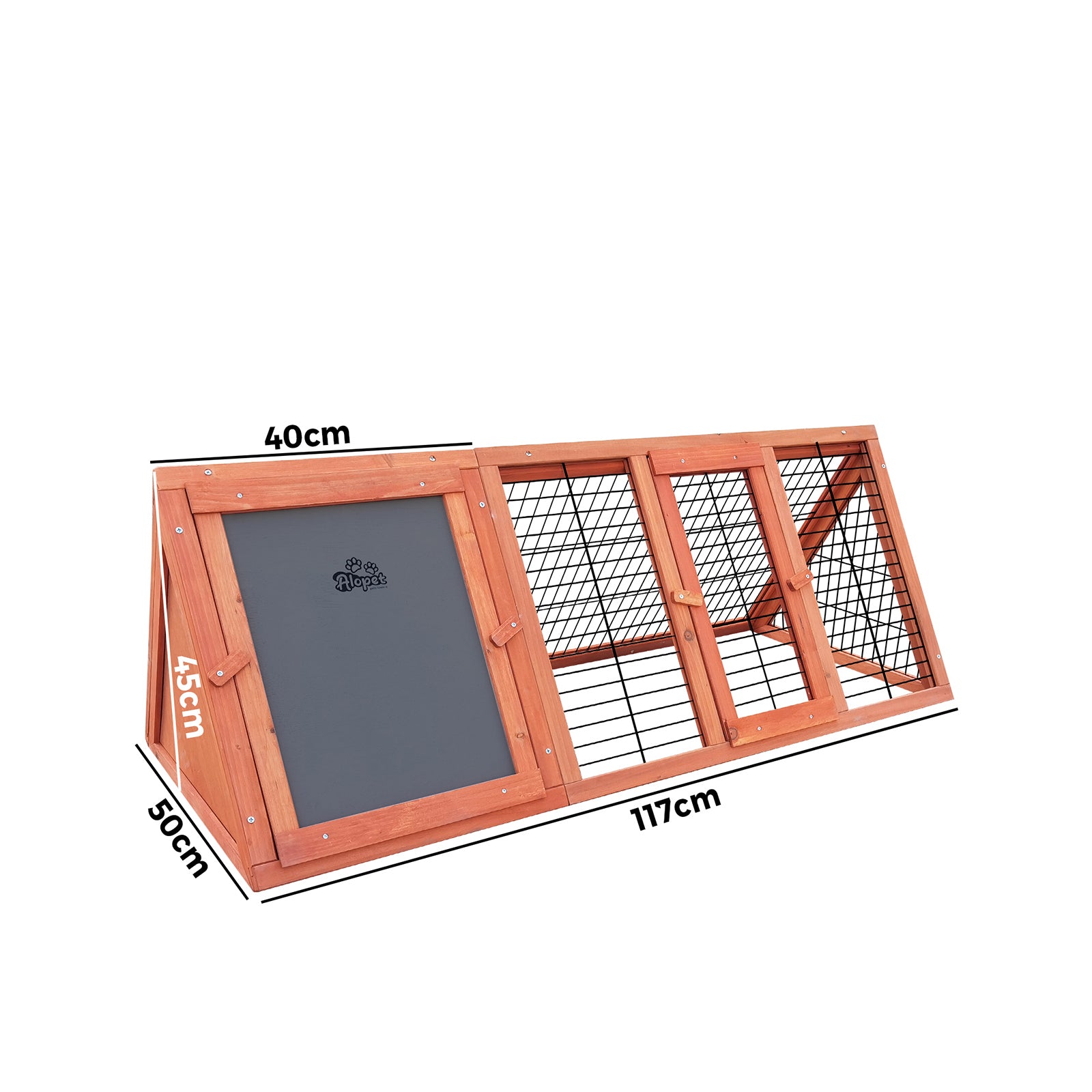 Alopet Rabbit Hutch Bunny House Run Cage Chicken Coop Wooden Outdoor Pet Hutch