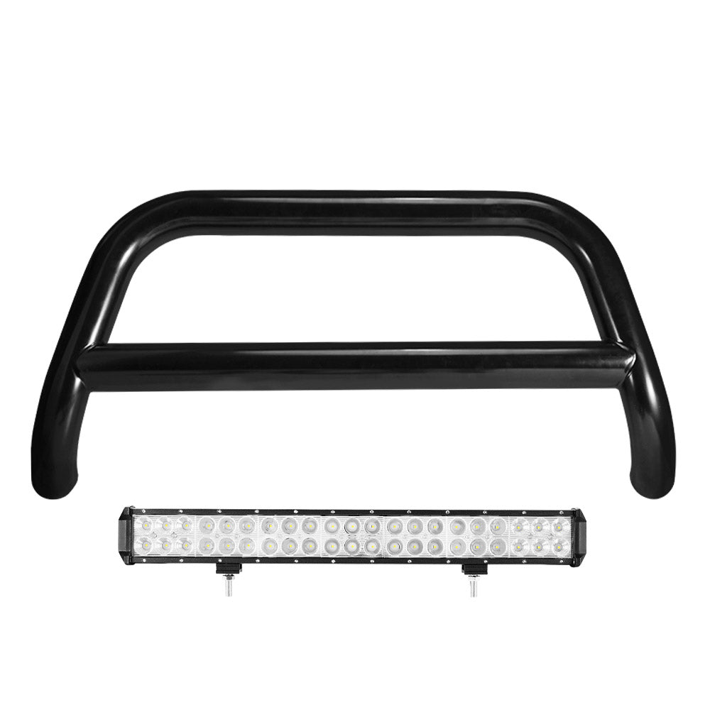 Nudge Bar 3" Grille Guard for Ford Ranger T6 T7 PX 2012-2018 + Light Bar