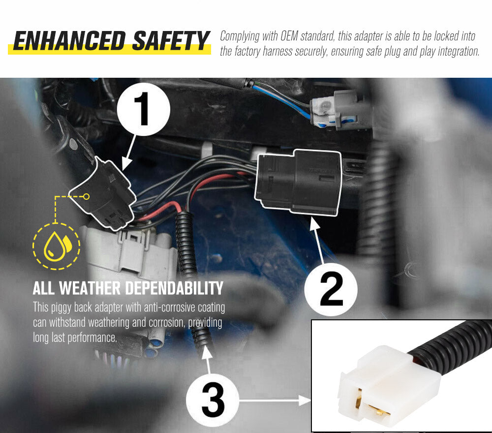 Lightfox Wiring Harness Kit for Ford Ranger Raptor & Everest Plug and Play