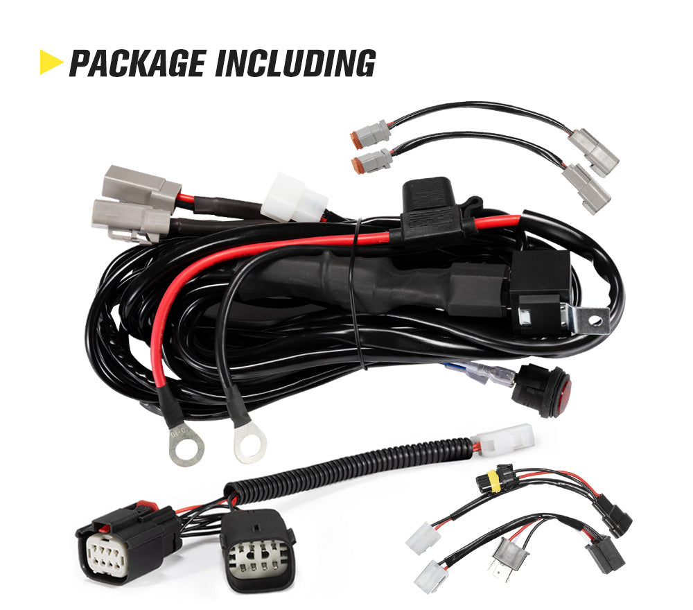 Lightfox Wiring Harness Kit for Ford Ranger Raptor & Everest Plug and Play