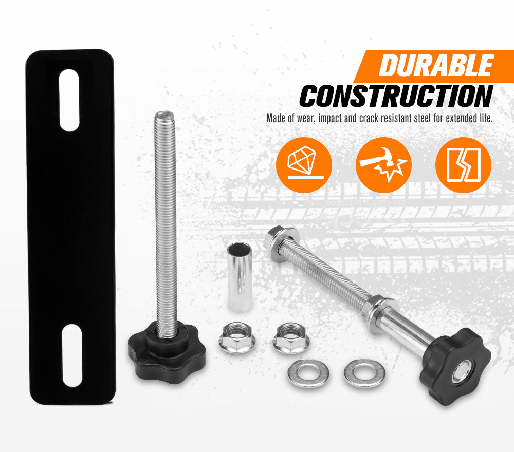 Bunker Indust Recovery Tracks Mounting Kit 4 Pins Track Holder Brackets Roof Rack Mounts