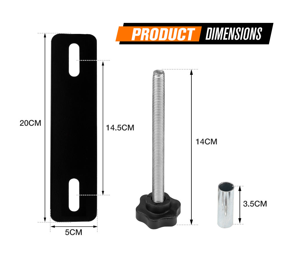 Bunker Indust Recovery Tracks Mounting Kit 4 Pins Track Holder Brackets Roof Rack Mounts