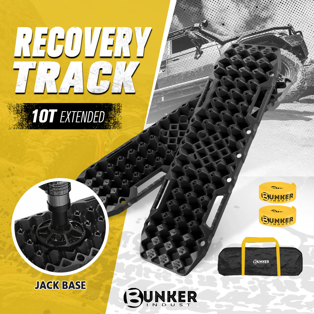 Bunker Indust Recovery Tracks Farm Jack Base 10T Board Sand Mud Snow OffRoad 4WD Grey