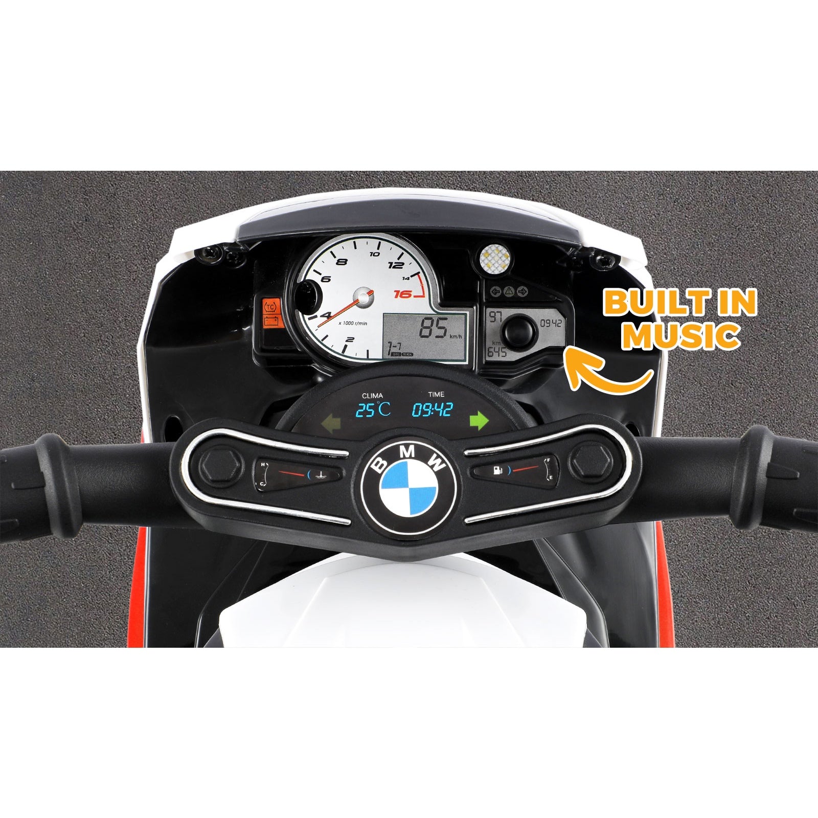 BMW Kids Ride On Motorbike Electric Police Motorcycle Police Car Toy Boy Girl