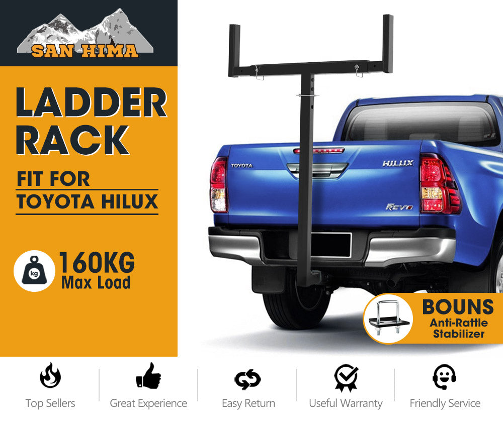 San Hima Ladder Rack Mount Roof Rack Extension Timber Carrier For Toyota Hilux