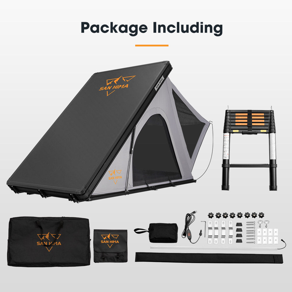 San Hima Kalbarri Lite Roof Top Tent Hardshell With Ladder Waterproof Camping