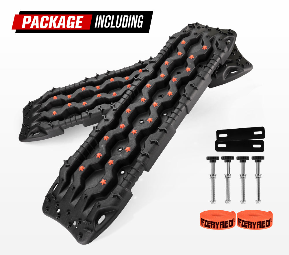 FIERYRED Pair 15T Recovery Tracks Black