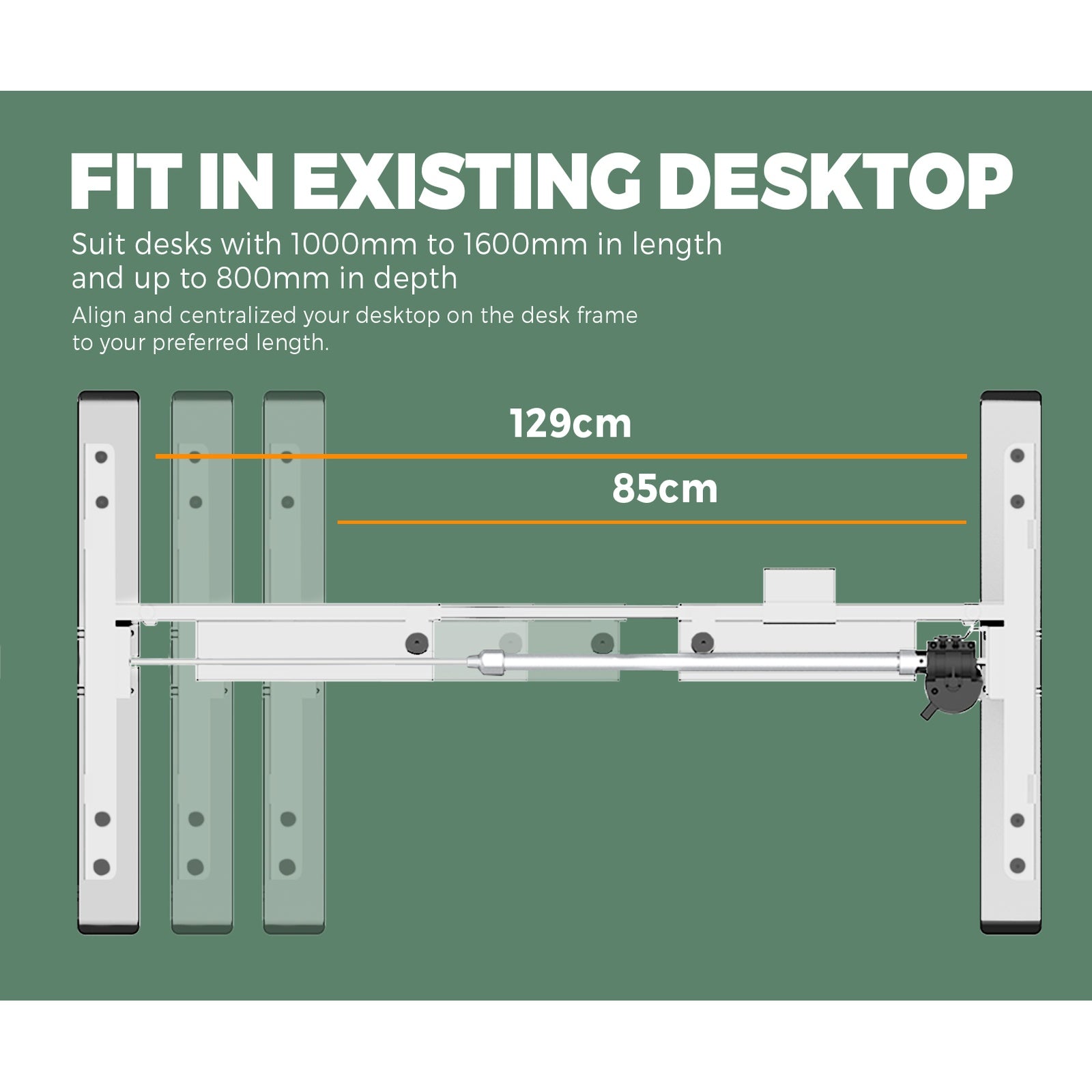 Oikiture Height Adjustable Standing Desk Electric Motorised Sit Stand Up Oak