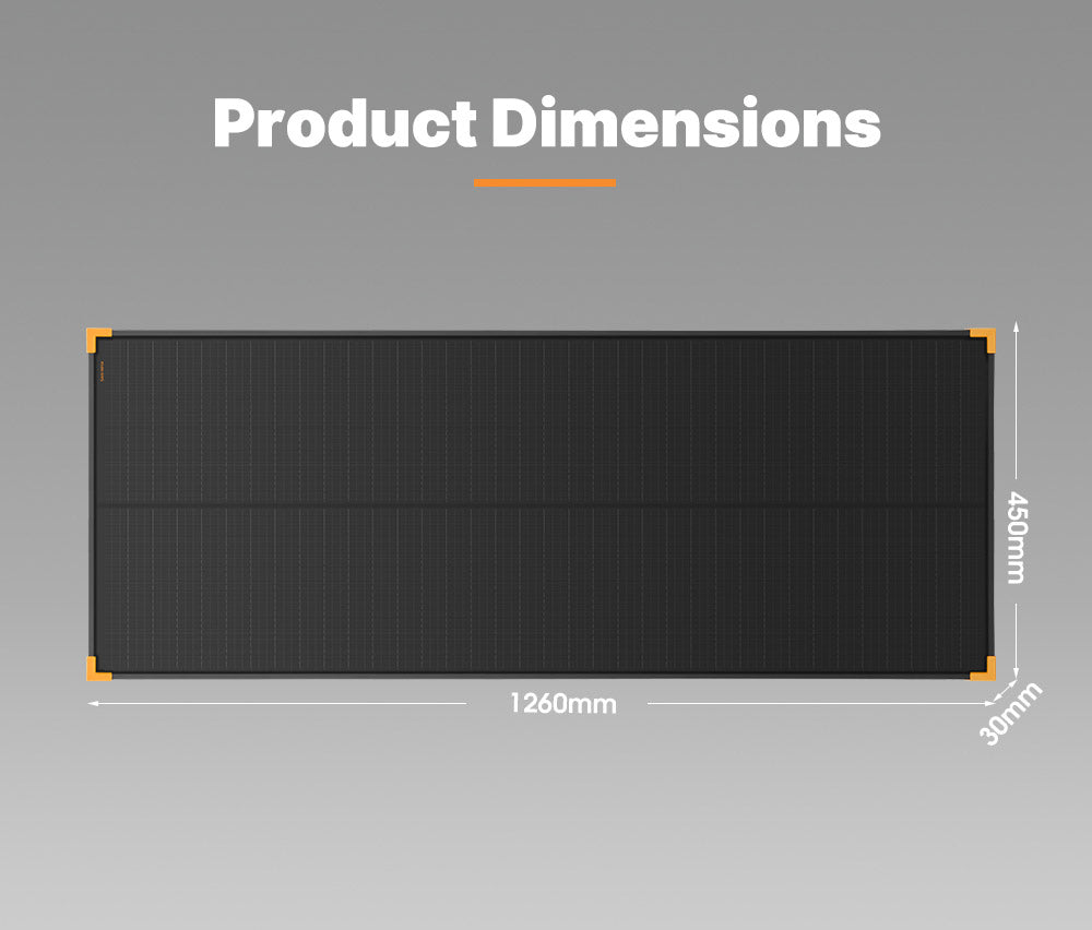 San Hima 120W Solar Panel Kit Mono Shingled Fixed Power Caravan Camping